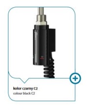 Grzałka HOT2 1200W czarna C2